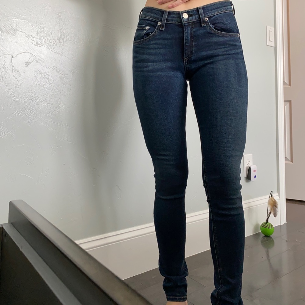 Rag&Bone Skinny Low-Rise Jeans